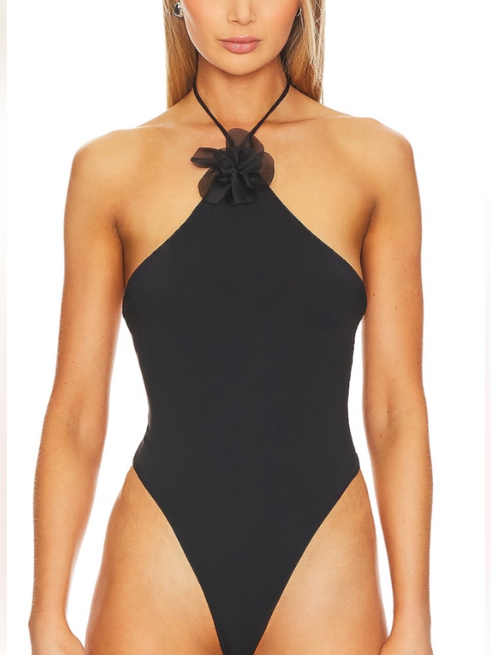 Classic Black Halter bodysuit
